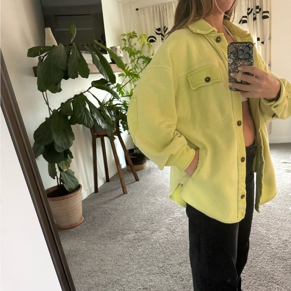 Free people oversized lime ruby jacket - Picture 2 of 7